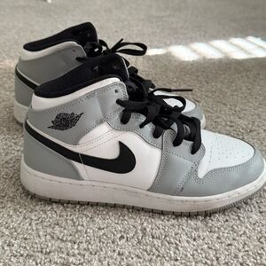 Nike Air Jordan Mid Sneakers - Gray and Black